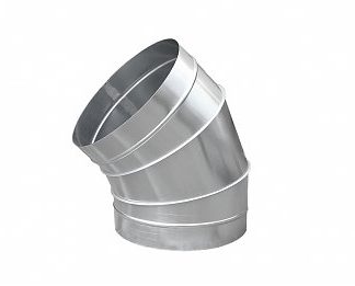 Curva Circular Galvanizada 45º